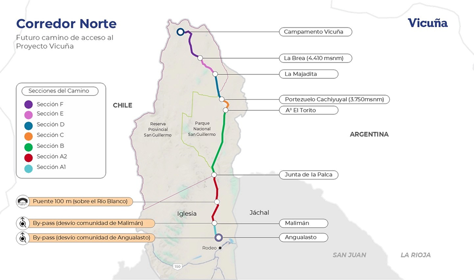Mapa Corredor Norte